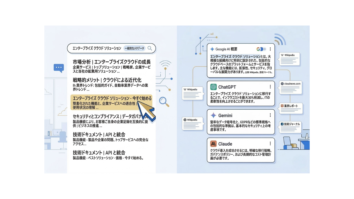 LLMOとAIOの概念図